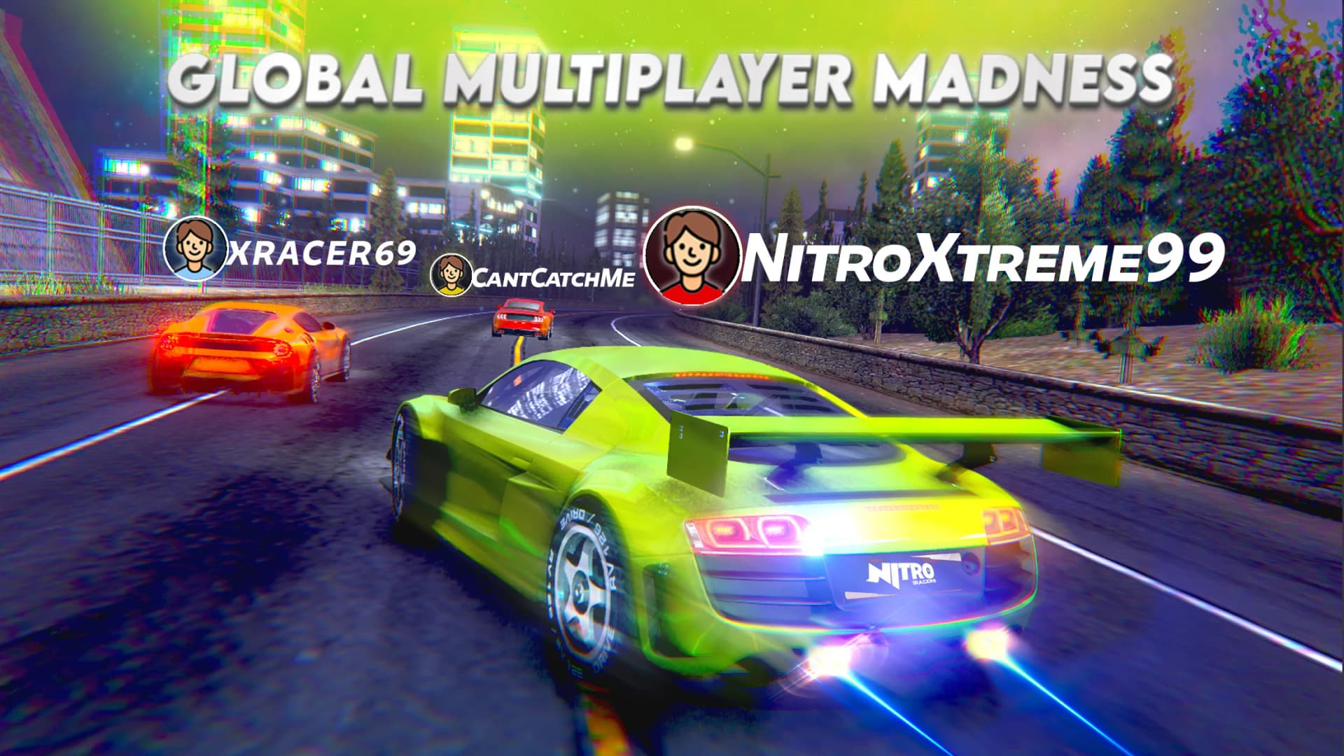 Nitro Racers: Multiplayer Car Racing Game