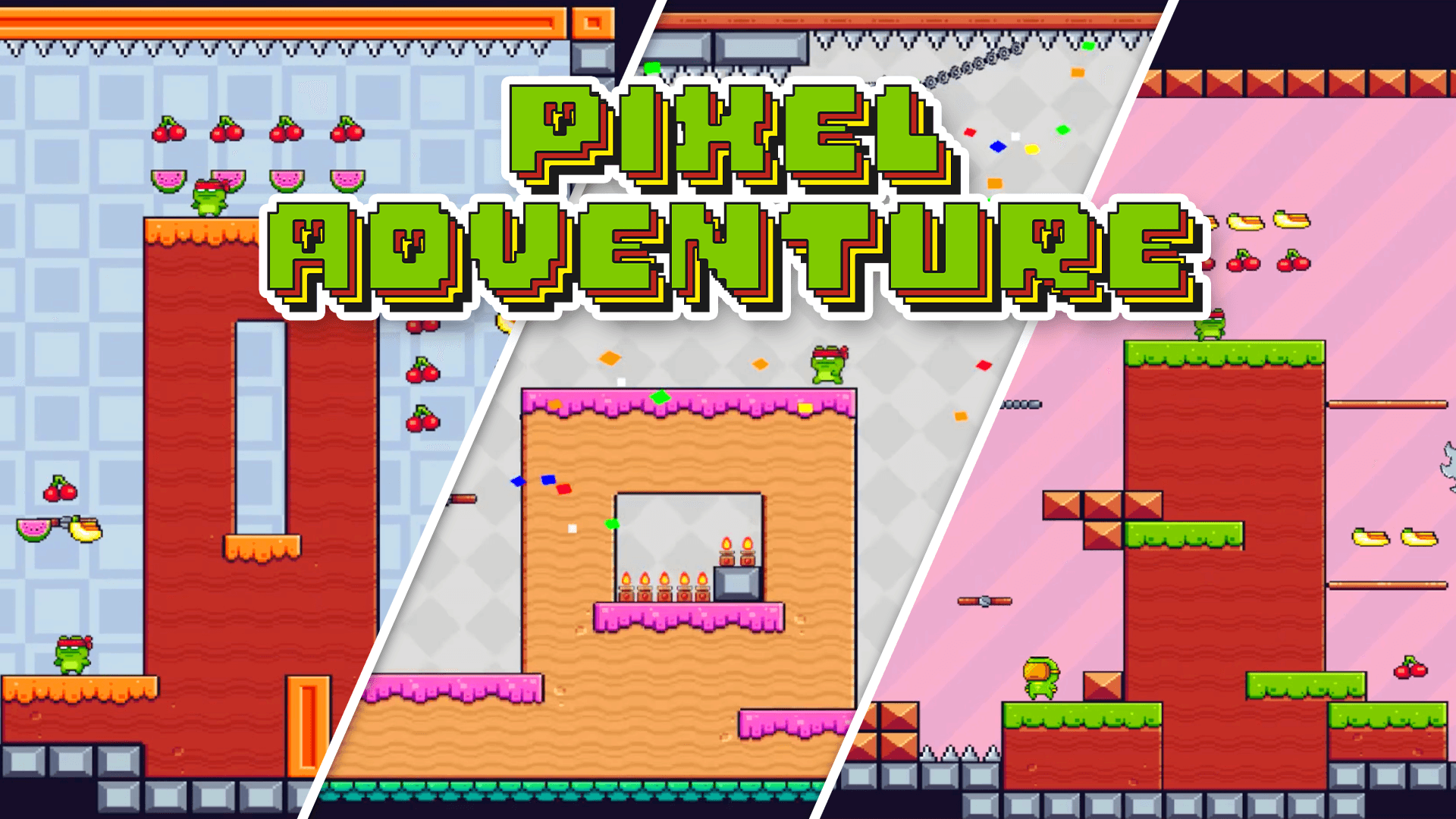 Pixel Adventure Multiplayer Platformer Game